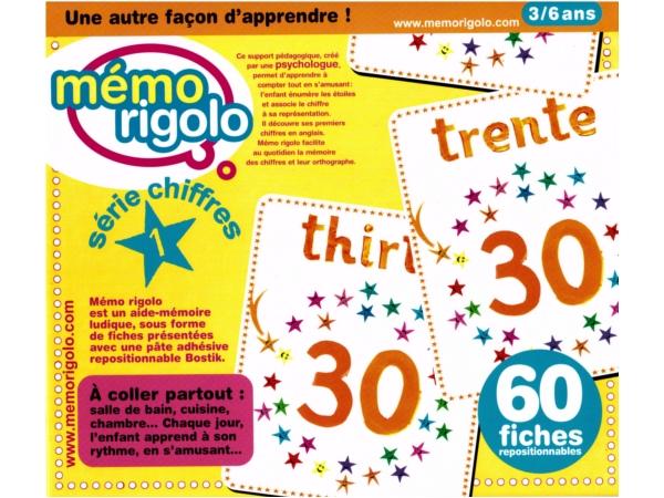 Mémo Rigolo Les Chiffres 3/6 ans