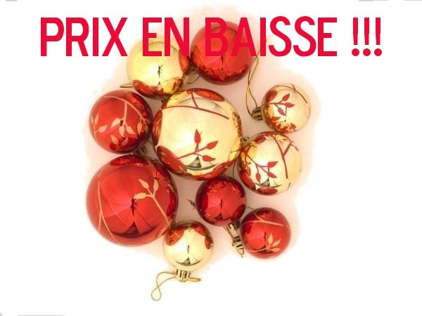 10 Boules de Noël Peintes Main