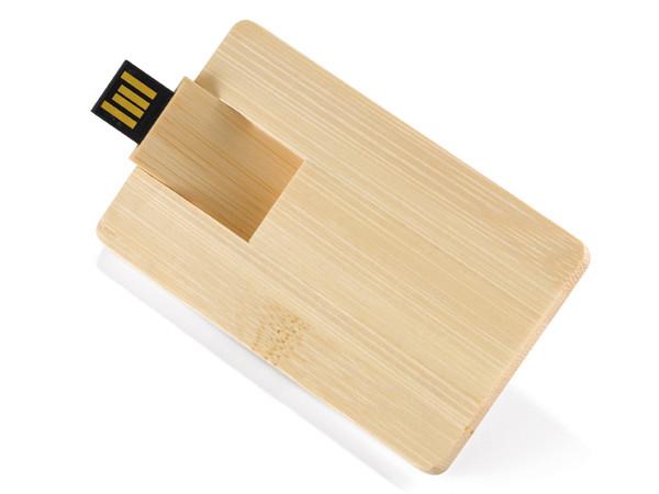 Cle USB Carte De Credit Bambou 