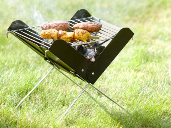Mini barbecue à charbon pliable