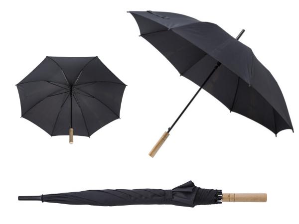 Parapluie Automatique avec Manche en Bambou