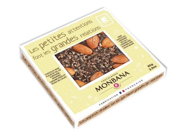 Tablette Message Chocolat Noir MONBANA 85 g