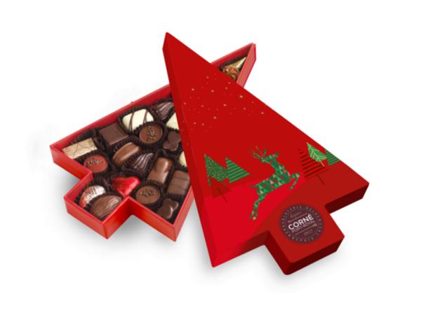 Boîte Sapin de Noël Garnie 23 Chocolats - 294g