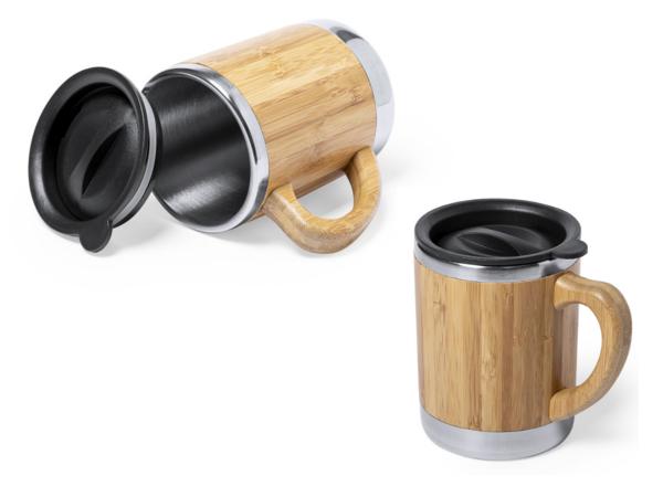 Mug en Bambou Double Paroi de 300 ml - visuel 2