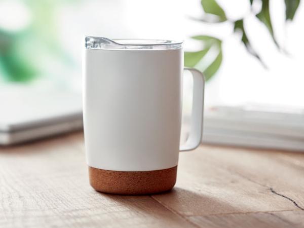 Mug Double Paroi de 300 ml  avec Couvercle Coulissant