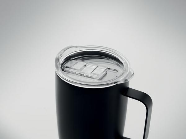 Mug Double Paroi de 300 ml  avec Couvercle Coulissant - visuel 2