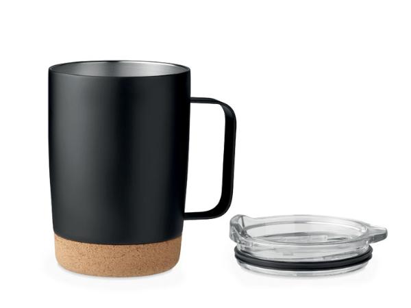 Mug Double Paroi de 300 ml  avec Couvercle Coulissant - visuel 3