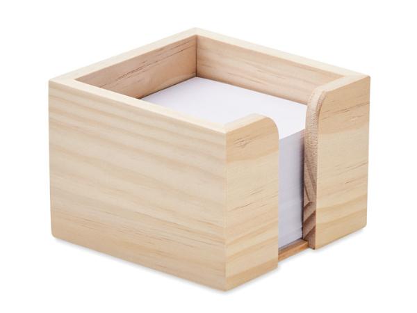 Distributeur de Feuillets Cube en Bambou - visuel 1