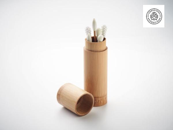 Set de 6 Ecouvillons Réutilisables en Bambou et Silicone