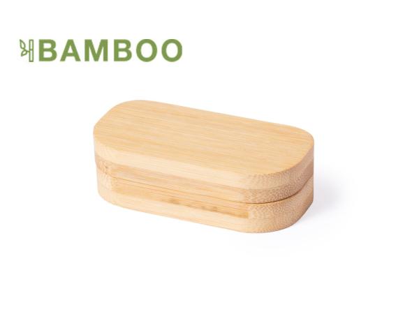 Pilulier de 3 Compartiments en Bambou - visuel 2