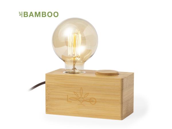 Lampe Vintage en Bambou avec Ampoule Bulbe
