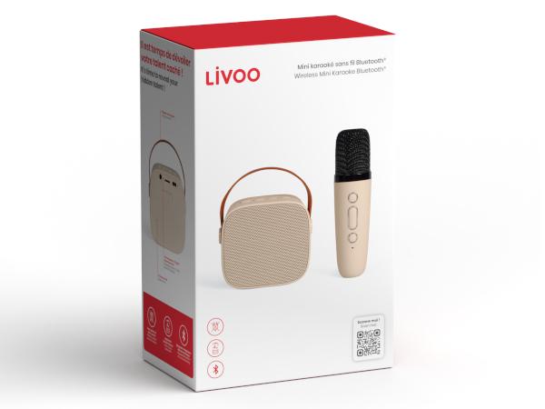 Mini Karaoké Sans Fil Bluetooth LIVOO TEC618 - visuel 2