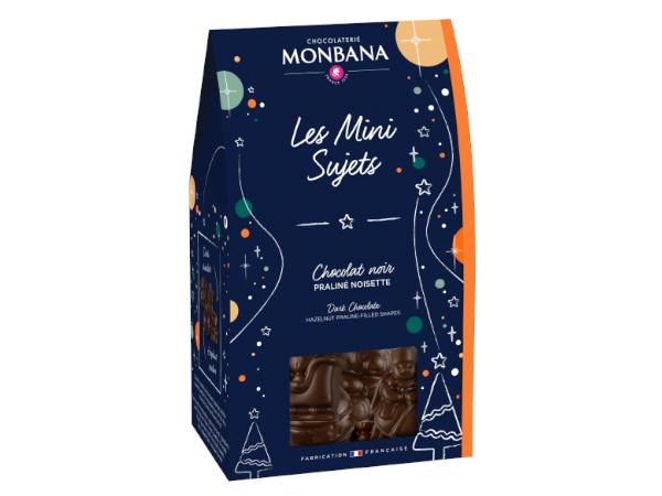 Mini-Sujets de Noël au Chocolat Noir 130g MONBANA - visuel 1