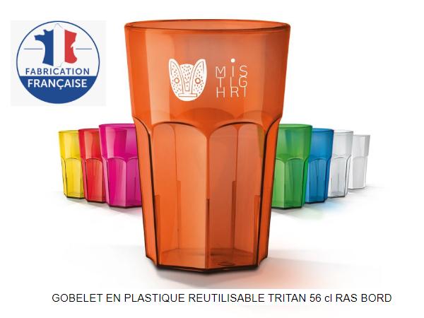 Gobelet Réutilisable en Tritan 56 cl Fabriqué en France